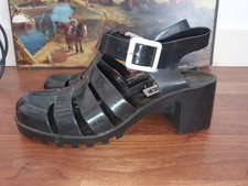 Ladies Black Plastic Sandals