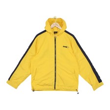 Vintage Jeep Jacket Mens Size M Yellow Windbreaker Hooded Lightweight