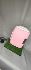 Pink Mini Fridge Sub Cold 4L Portable Cooler Warmer AC/DC With Cable Lightweight