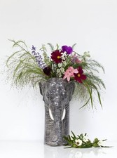 QUAIL CERAMICS  Elephant vase