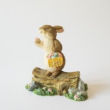 SUNNY BUNNY Rabbit Ornament Model - Wonderful World of Rambling Ted Vintage 1999