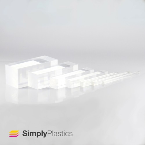 Square clear extruded acrylic - square,