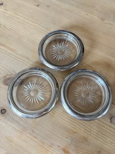 Vintage leonard crystal - vintage, silver