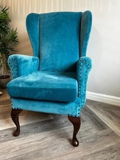 Reupholstered Wing Back Arm