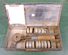 Vintage Merx Copper Self Heating Soldering Iron In Case With Solder Briquettes