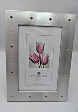 Vintage Brushed Silver Metal