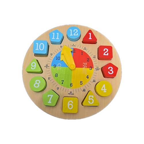 Wooden clock face - wooden, with