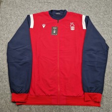 Nottingham Forest Macron Jacket Mens 6XL Red Travel Player Full Zip Top NFFC