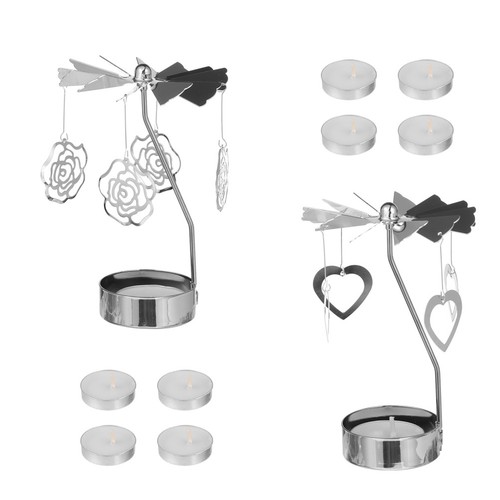 Set metal table candle - set,