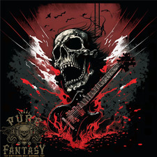 Electric Guitar Skull Heavy