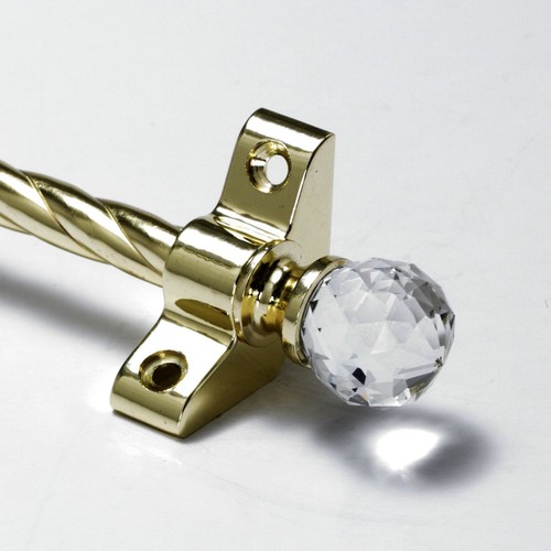 Polished brass stair rods - brass,