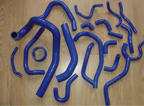 Blue silicone radiator - silicone,