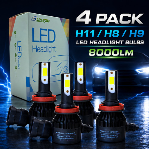 Led headlight bulbs - 4x, h8