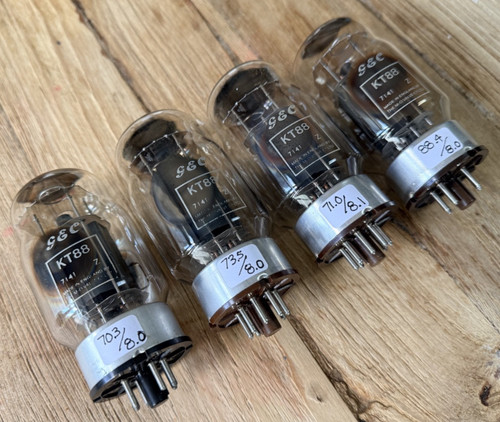 Matched quad gec kt88 6550 - gec,