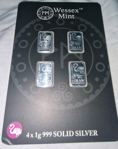 Wessex mint 4x1g 999 solid - wessex,