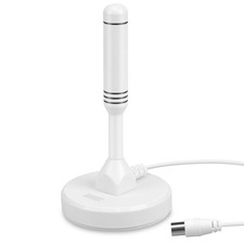 Portable TV Freeview Aerial HD Ariel Indoor Outdoor Magnetic August DTA240 White