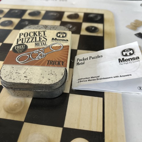 Mensa metal pocket puzzle - mensa,