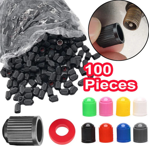 100x dust air valve tyre - 100x, caps