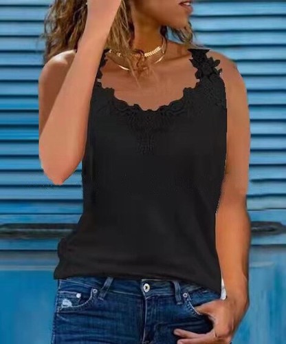 Womens lace neck - neck, tops