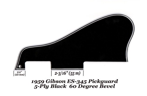 345 1959 pickguard ply - es-345, 5-ply
