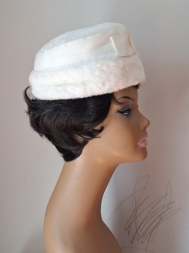 Vtg 50s 60s - white, plush