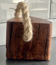 Handmade suffolk oak door stop - handmade,
