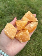 Orange Calcite Raw Large