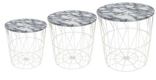 Retro metal wire marble - metal,