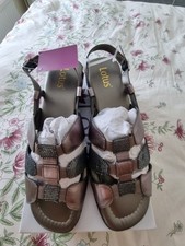 LOTUS  PEWTER LEATHER PRINT