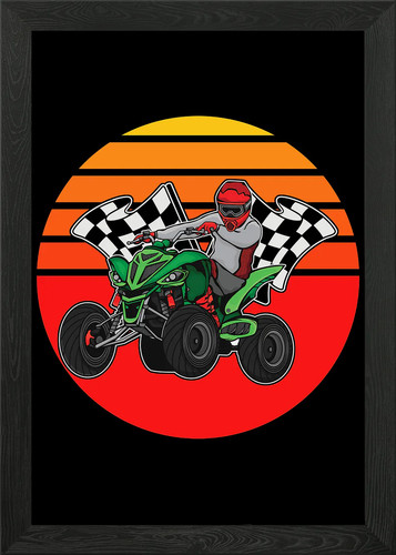 4wheeler atv flags - 4wheeler, framed