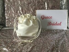 IVORY DUCHESS SATIN DOLLY BAG