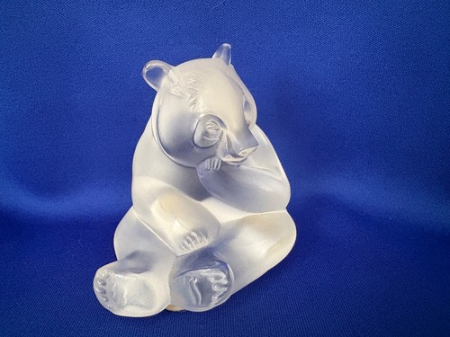 Lalique seated panda - lalique, panda"