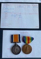 British War Medal and Victory Medal 1/6th Liverpool Regiment - Killed in Action