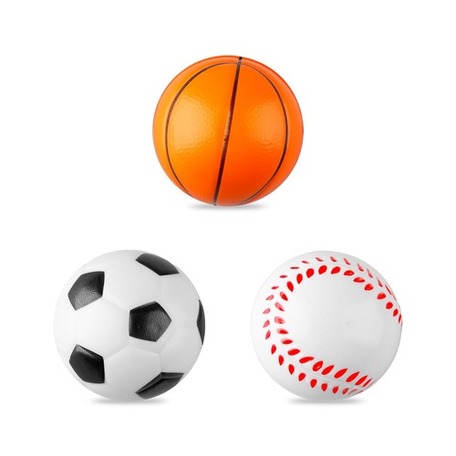 3pcs soft ball 6cm foam - 3pcs,