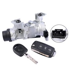 For 04-13 VW GOLF MK5 MK6  W/Key Ignition Barrel Switch Steering Lock 1K0905851B
