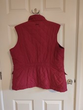 Joules Pink Quilted Gilet Size 16