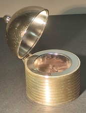 Brass Tobacco Lidded Box Jar