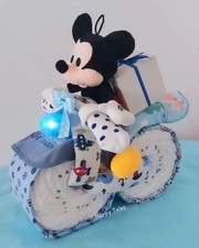 Nappy Cake Baby Boy  Motorbike Mickey Mouse 