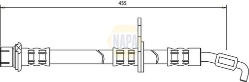 Napa brake hydraulic hose line - brake,