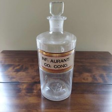Antique apothecary bottle inf - antique,