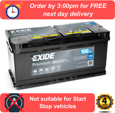 Exide EA1000 017TE Car Battery FITS VW T5 Transporter Shuttle 1.9 Diesel 2005