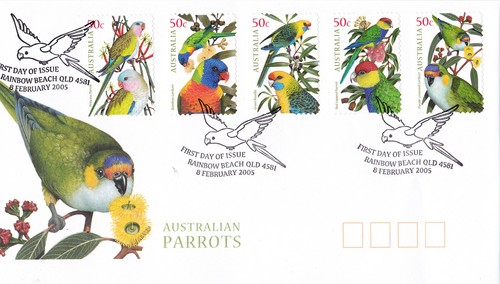 2005 australian parrots - 2005, (p&s)