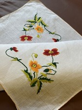 White Linen Hand Embroidered