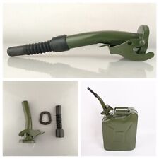 Rubber Nozzle Metal Jerry Can Gas Canister Spout Military Filter Fuel Petrol Oil