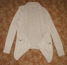 M&S Indigo Collection Ladies' Stone Long Sleeve Cardigan, Size 12