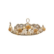 Vintage gold bride tiara hair - vintage,