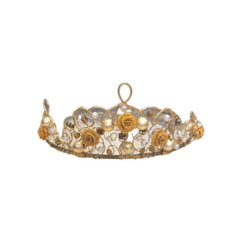 Vintage gold bride - tiara, hair