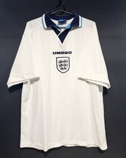 Vintage England Home Football Shirt  1995 Umbro Original Licenced - Size XL