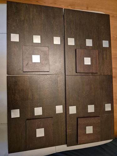 Set wooden placemats and - ,