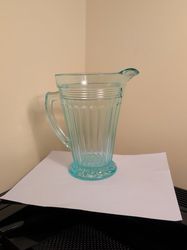 Aquamarine pressed glass - aquamarine,